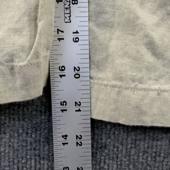 CTC Linens Womens Pull On Cropped Pants Green Medium Elastic Waist Made in USA - Picture 10 of 10